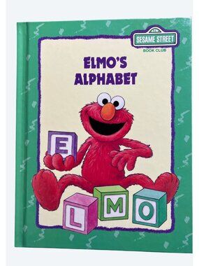 Elmos Alphabet Hardcover Book 1993 Sesame Street Book Club Edition For Kids